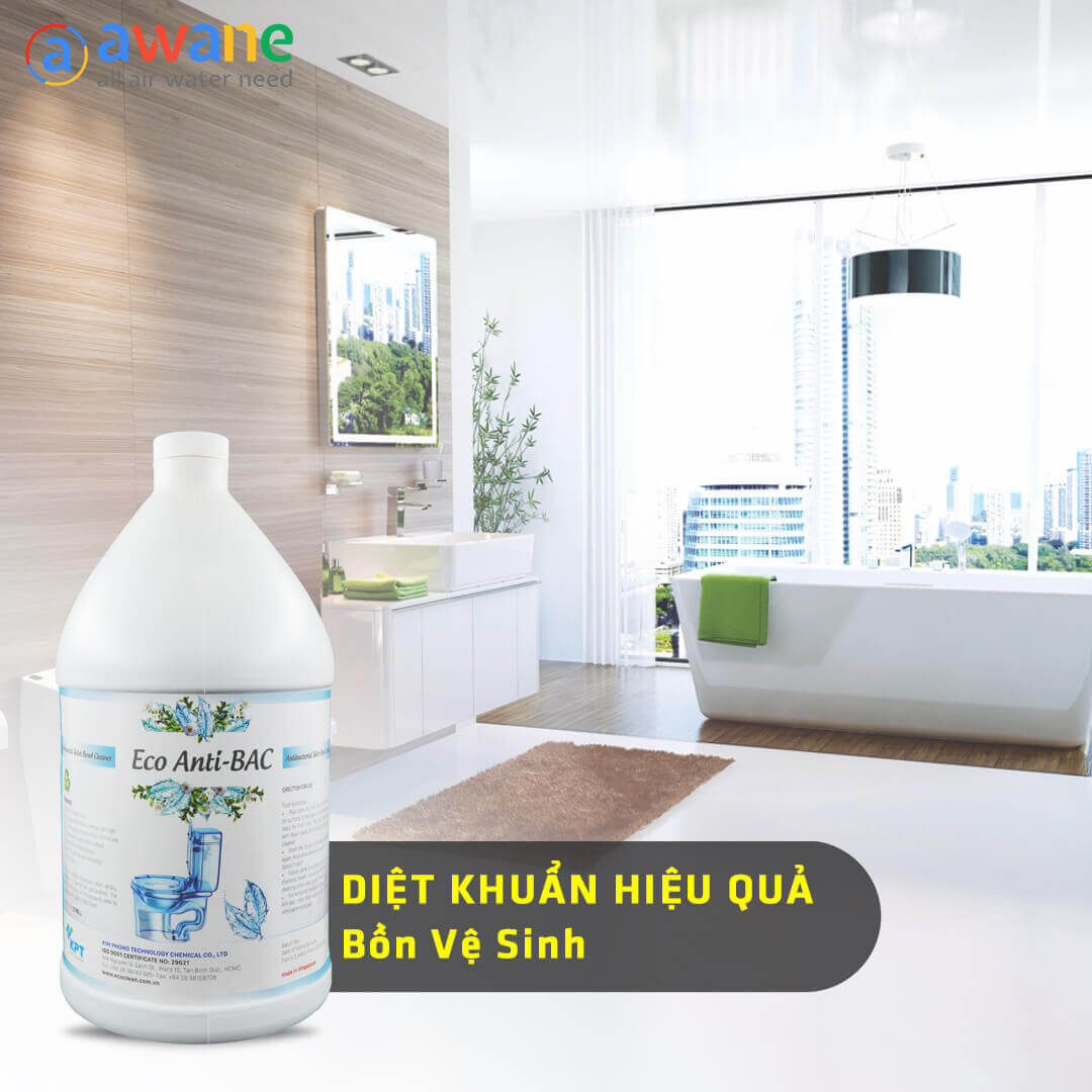 Dung dịch tẩy rửa khử trùng nhà vệ sinh Eco Anti-BAC