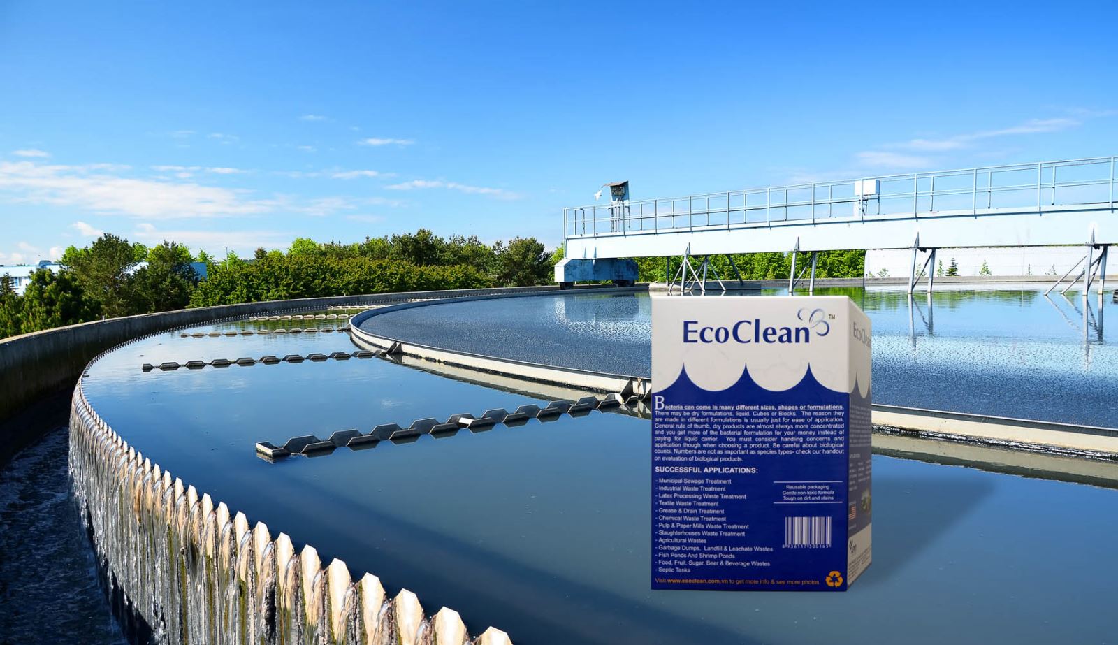 chế phẩm sinh học xử lý nước thải EcoClean