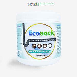 Bột thông cống cực mạnh EcoSock của Mỹ - Hộp 0.5Kg