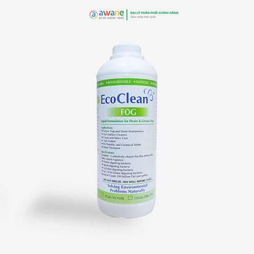 Vi sinh xử lý dầu mỡ EcoClean FOG - Chai 1 Lít